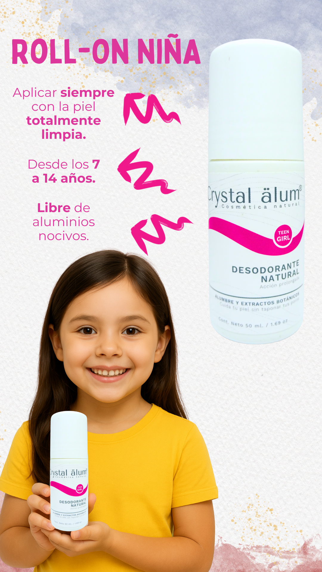 Desodorante en roll-on niña 50ml - Image 2